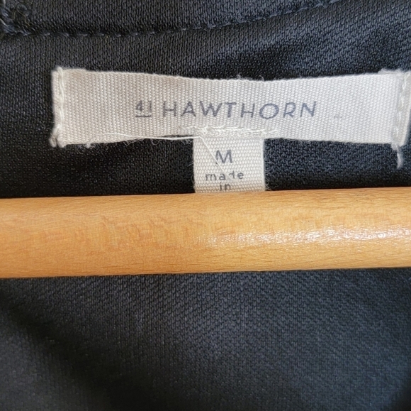 Stitch Fix 41 Hawthorn | Jace Gray & White Chevron Fit & Flare Dress Size Medium - Picture 3 of 4